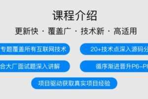 图灵-JAVA互联网架构师五期价值12880元2022年