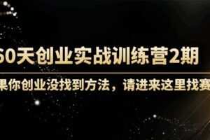 60天创业实战训练营2期