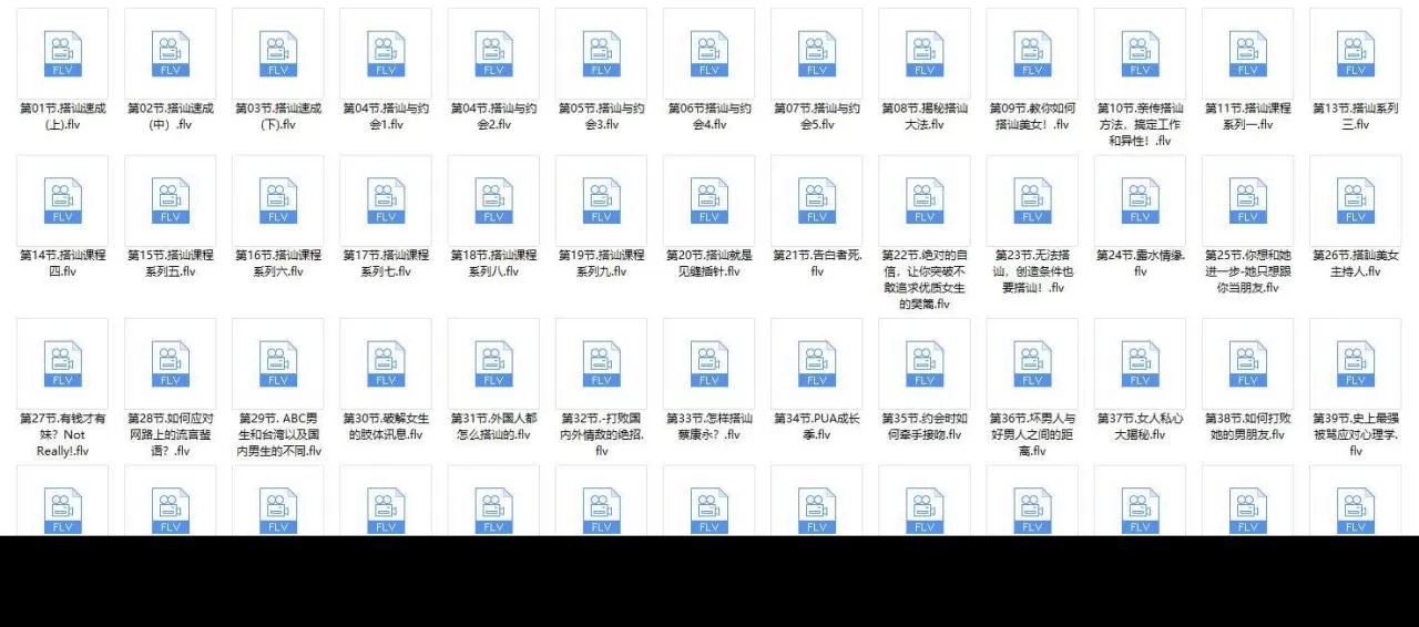 PUA课程《HOTMAN搭讪课程》