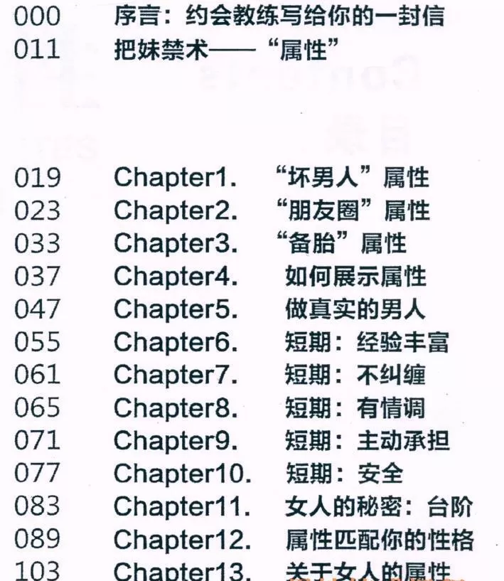 PUANEY倪《属性》目录