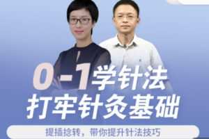 【29[红包]·S1340宋玉明、刘晓庆0-1学针法打牢针灸基础】