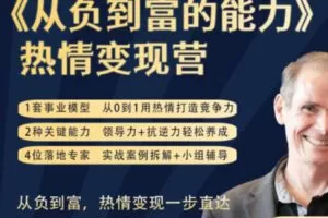 【99[红包]·S0934热情变现营——醒觉领导力国际授证导师班三部曲之一】