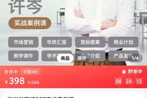 【18[红包]·S1943许岑的职场PPT实战案例课_许岑】