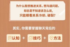 【99[红包]·S2033【聊天改造进阶班】深层升级聊天认知，推进关系升温建立【蔺哲帅】】