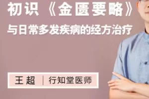【18[红包]·S1412王超丨初识《金匮要略》与日常多发疾病的经方治疗】