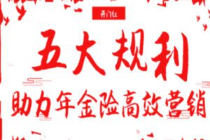 【25[红包]·S2835五大规划助力年金险高效营销】