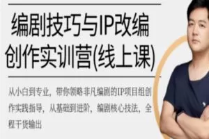 【60[红包]·S2814编剧技巧与IP改编剧本创作实训营】