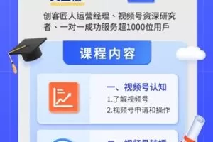 【捐赠[红包]39.9·《YL0002-创客匠人-视频号公域运营专栏》】