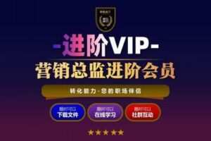【捐赠49.9[红包]·《转化能力-总监进阶会员》】