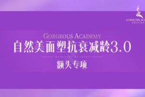 【捐赠39.9[红包]·《自然美形象学院-面塑抗衰减龄课3.0额头专项塑型》】
