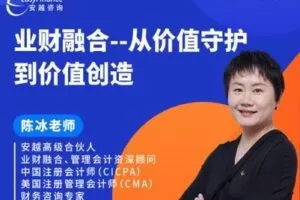 【捐赠39.9[红包]·《安越咨询-业财融合-从价值守护到价值创造》】