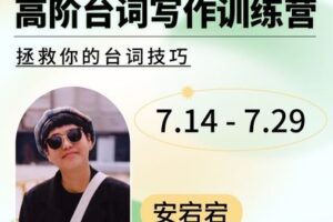 【捐赠29[红包]·《Z5131-后浪电影-【线上课程】安宕宕：高阶台词写作训练营》】 【原版无水印】