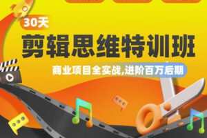 【捐赠29[红包]·《Z5197-Sir电影私塾-【全网独家首发】30天剪辑思维特训班：商业项目全实战，进阶百万后期》】 【原版无水印】