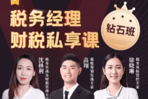 【捐赠69.9[红包]·《中国会计视野-税务经理财税私享课【钻石班】》】