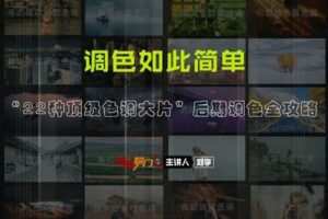 【捐赠19.9[红包]·《Z5664-西部快门摄影课堂-VIP直播讲堂—《“22种顶级色调大片”后期调色全攻略》》】 【原版无水印】
