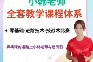 【捐赠[红包]148.00·《Z5972-小韩老师全套乒乓球教学体系（无水印）》】