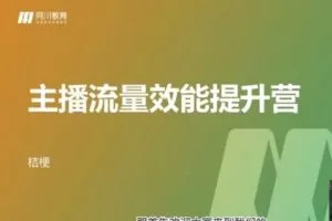【捐赠29.0[红包]·《D0409-主播流量能效提升营网川》】