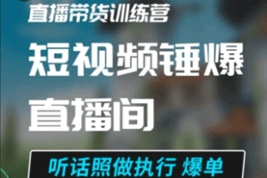 【捐赠129.9[红包]·《Z6008-短视频锤爆直播间-尼克》】 【原版无水印】