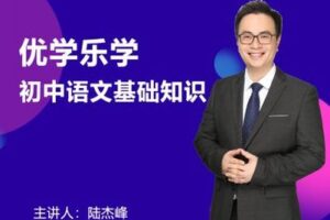 【捐赠19.9[红包]·《Z0317-优学乐学·陆杰峰初中语文基础知识》】