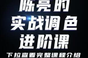 【捐赠39.9[红包]·《Z6079-陈亮的实战调色进阶课_陈亮的实战修图课》】 【原版无水印】