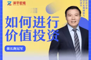 【捐赠19.9[红包]·《Z6396-泽平宏观-如何进行价值投资：做长跑冠军》】 【原版无水印】