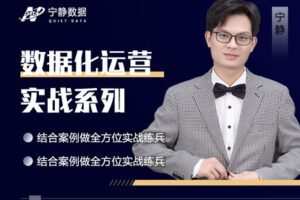 【捐赠19.9[红包]·《宁静数据化运营-关键词的妙用系列课程》】