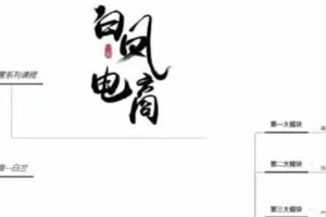 【捐赠29.9[红包]·《D0452-淘宝运营基础课程白凤电商》】