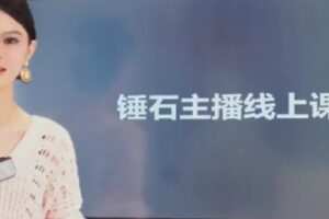 【捐赠19.9[红包]·《D0458-锤石传媒金牌主播线上课》】