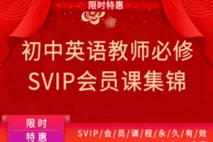 【捐赠19.9[红包]·《Z1239-教师盒子-初中英语教师必修【SVIP会员】》】