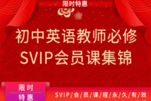 【捐赠价19.9[红包]·《教师盒子-初中英语教师必修【SVIP会员】》】