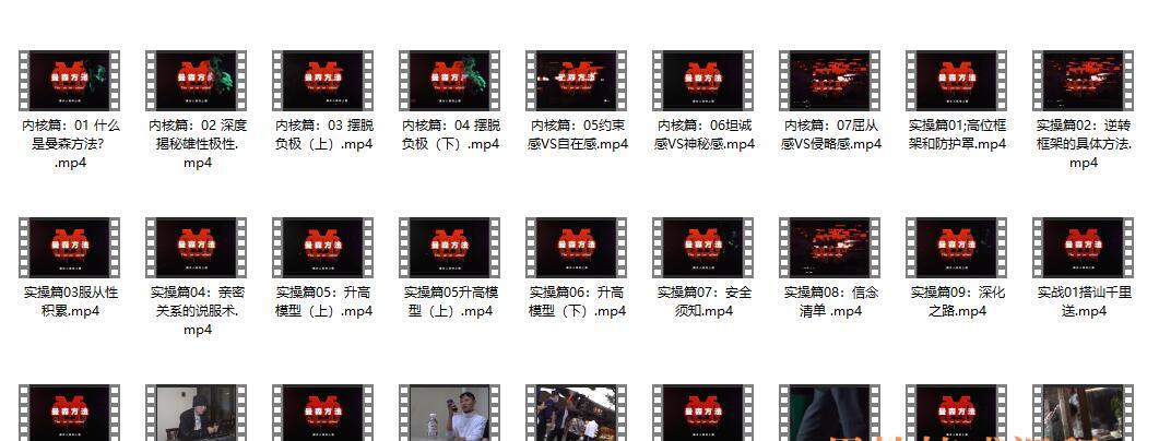 柯Chris《曼森方法》修复文件课程简介