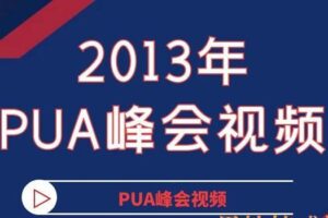 2013年PUA峰会