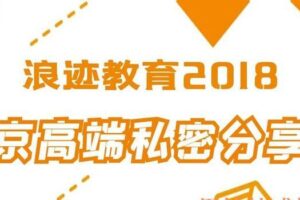 北京高端私密分享会（浪迹2018）