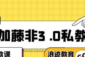 浪迹教育加藤非3 .0私教