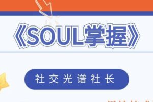 社交光谱社长《SOUL掌握》（编号0503373）