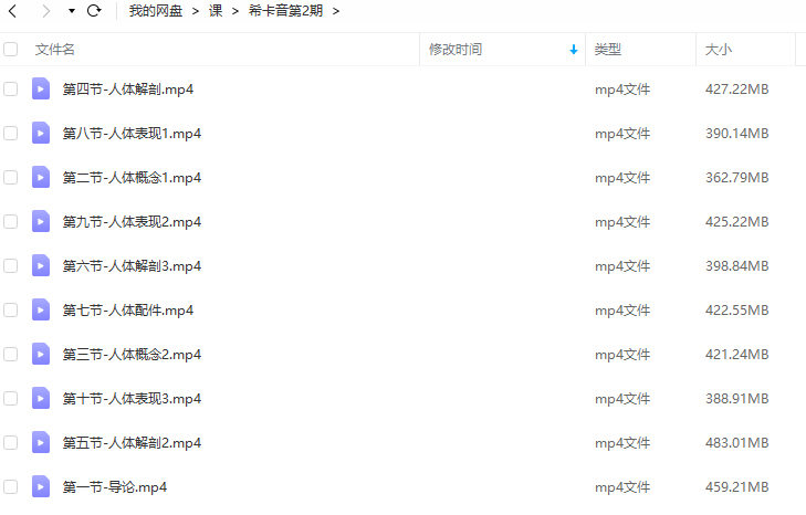 莫那希卡音2021人体基础强化第2期【画质不错只有视频】