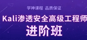 学神-Kali安全高级工程师进阶班第二阶段25期|2021年|完结无秘