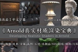 Arnold 阿诺德真实材质宝典【画质高清中文有工程文件】