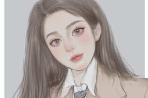 皮埃尔ipad插画团练课美型人物头像2021年3月结课