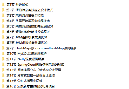每特蚂蚁Java架构师（第七/八期含项目） |课件完整|完结无秘