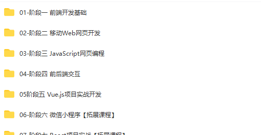 黑马-前端 |含Vue3.0小兔鲜儿电商项目 |资料齐全|完结