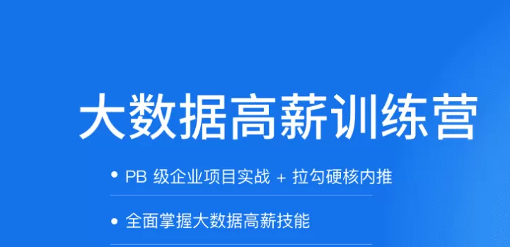 拉钩-大数据开发高薪训练营|2021年|完结无秘