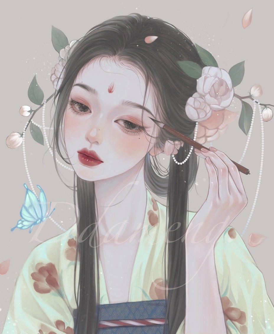 狄大萌Ipad头像团练第1期2021年3月完结【画质高清有笔刷】