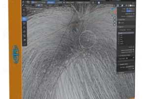 Blender女性头发造型实例制作【画质高清有素材】
