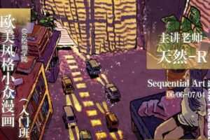 【天然R】欧美风格小众漫画入门班2020年7月【画质高清有大部分课件】