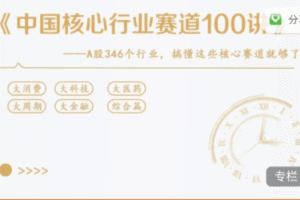 A股核心行业赛道全解析【音频】