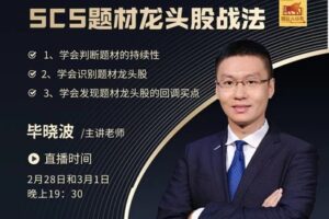 【捐赠39.9[红包]·《Z1094-盈学堂-SCS题材龙头股战法》】