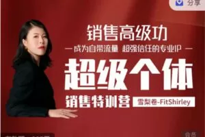 【199[红包]·S0454【雪梨卷】超级个体销售特训营】
