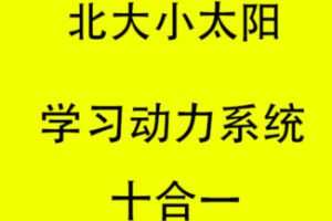 【绝版】【19.9·[红包]S0685北大小太阳学习动力十合一+动力系统】