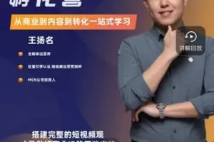 【99·[红包]S0911扬名商业IP孵化营】